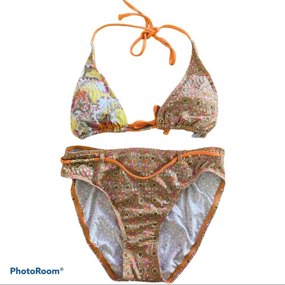 ⚡️ Yellow Orange 2 Piece Swimsuit Bikinis ~ Size S ⚡️